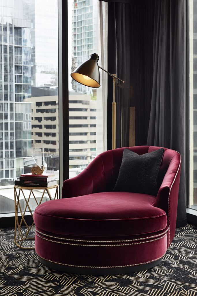 Cozy Reading Nook Sophistication