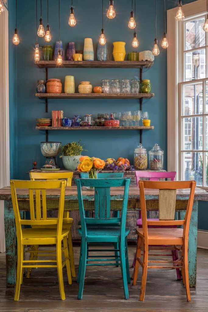 Bohemian Color Statement Wall