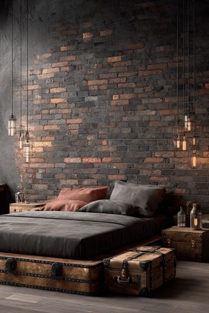 Industrial-Rustic Brick Accent