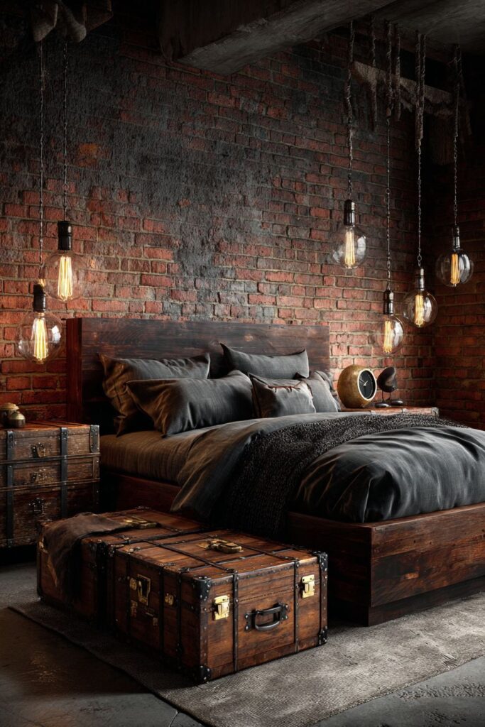 Industrial-Rustic Brick Accent