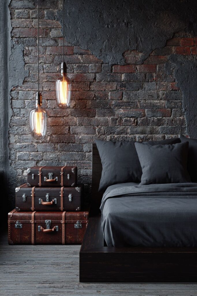 Industrial-Rustic Brick Accent
