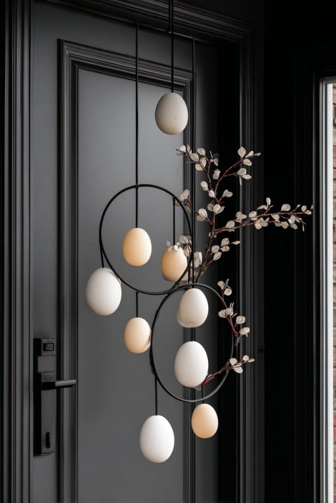 Contemporary Geometric Wire Frame Wreath