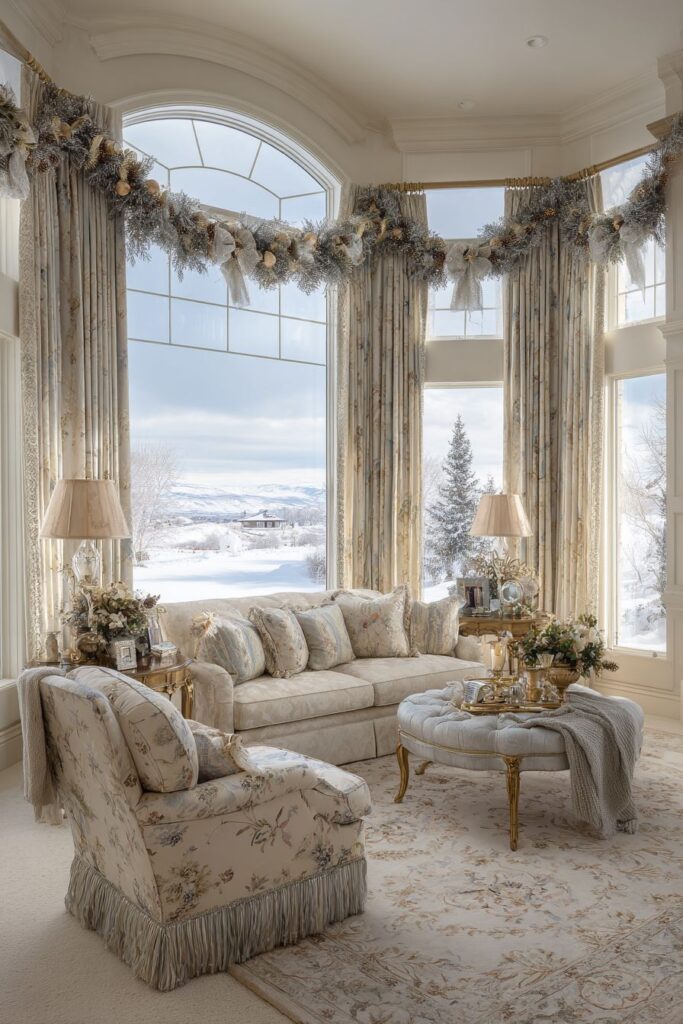Window Treatment Holiday Elegance