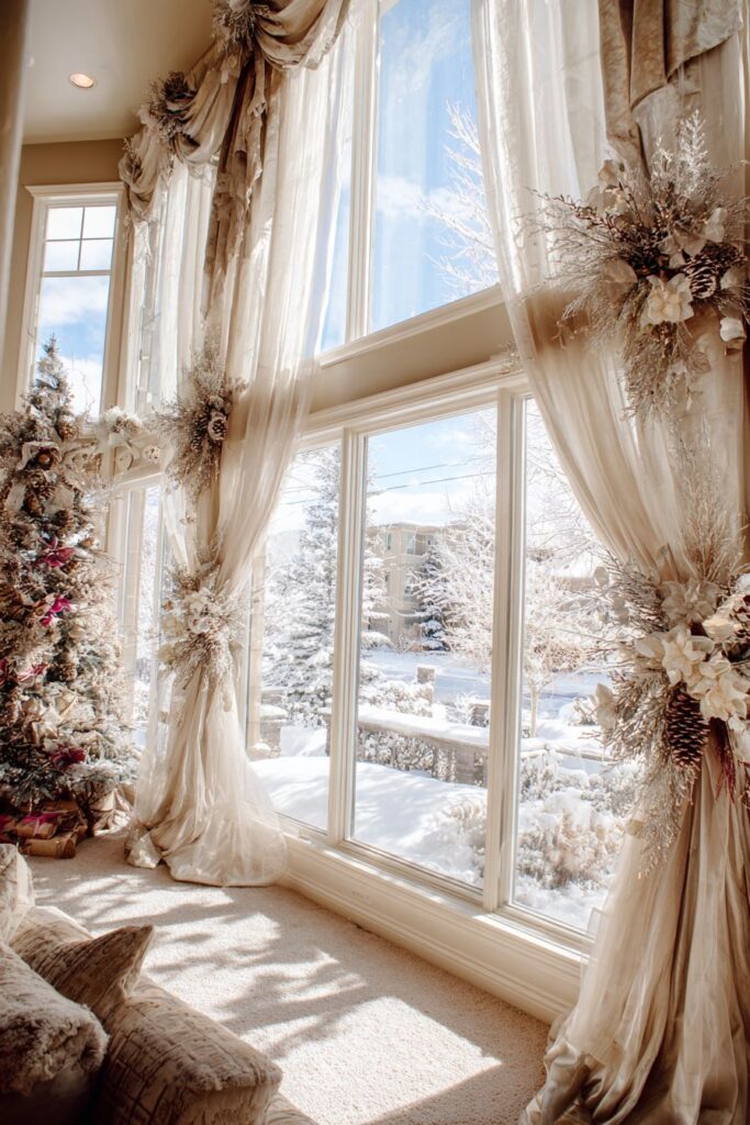 Window Treatment Holiday Elegance