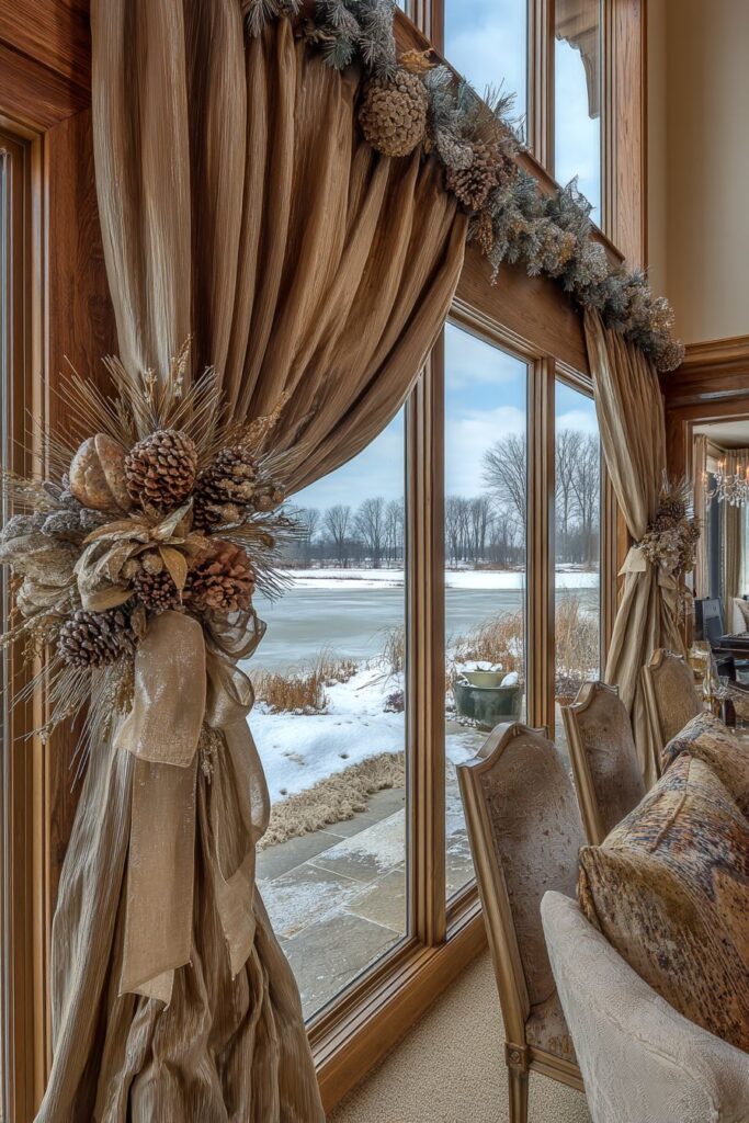Window Treatment Holiday Elegance