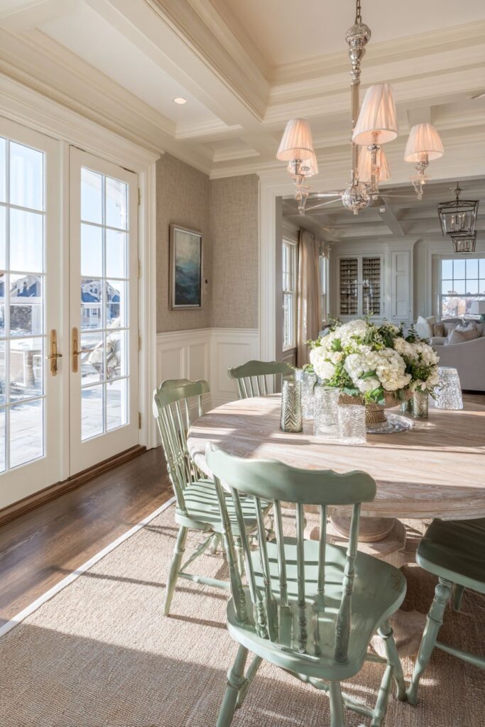 Round Pedestal Table with Vintage Charm
