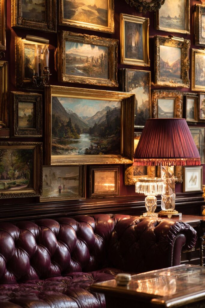 Traditional Salon-Style Maximalist Display