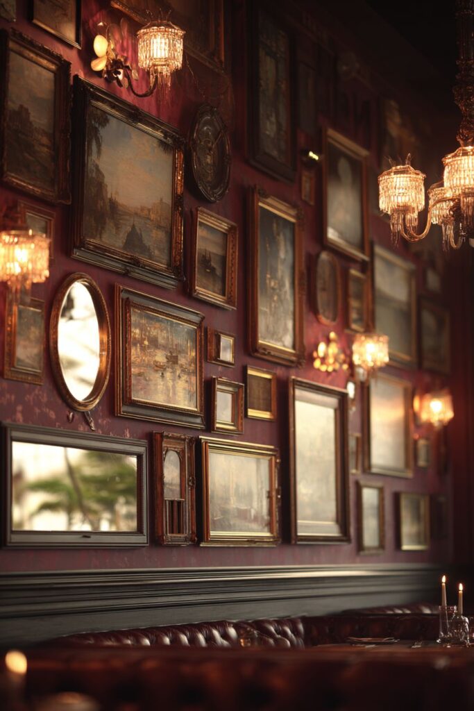 Traditional Salon-Style Maximalist Display