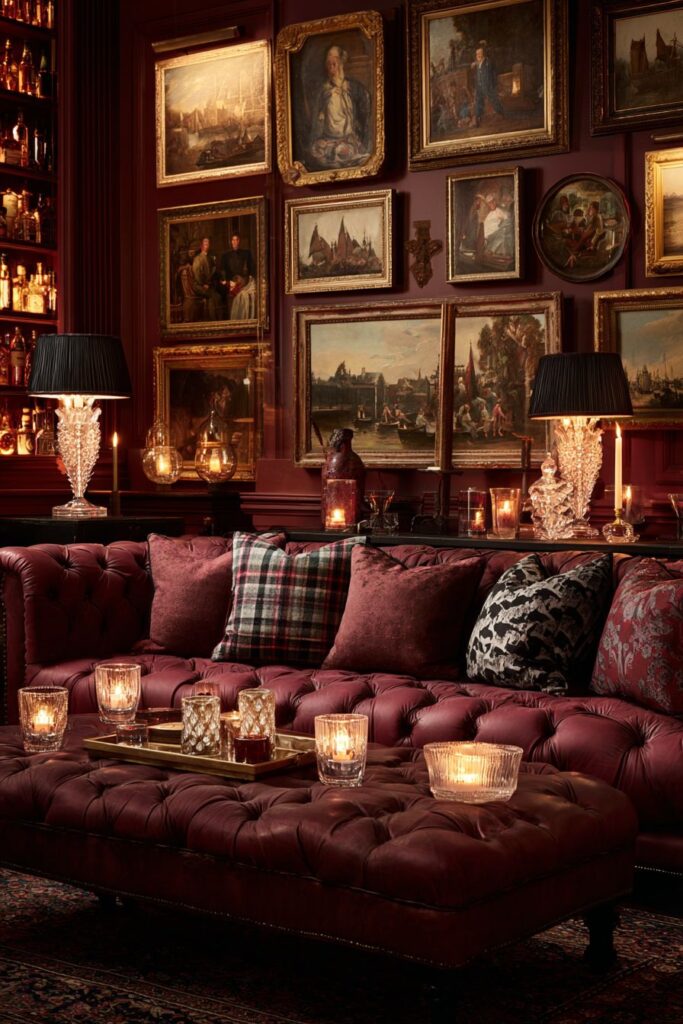 Traditional Salon-Style Maximalist Display