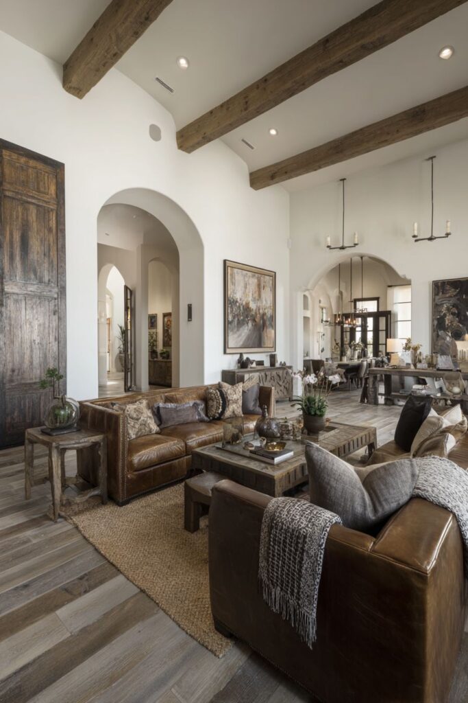 Open Floor Plan Flow with Floating Furniture