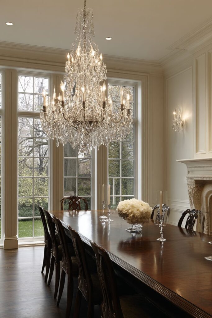 Transitional Crystal Chandelier Elegance