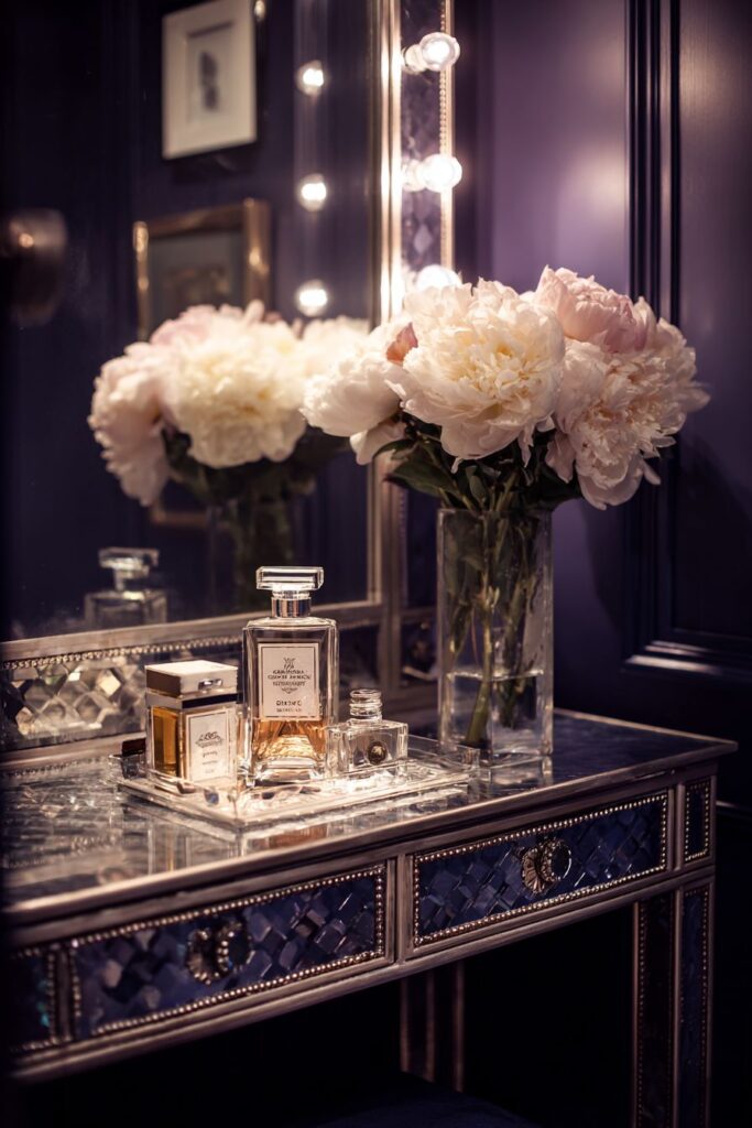 Glamorous Vanity Area with Hollywood Elegance