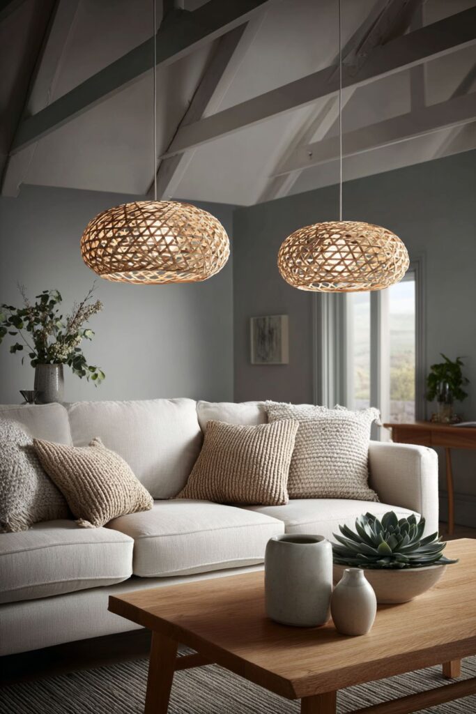 Exposed Beam Architecture with Natural Material Harmony