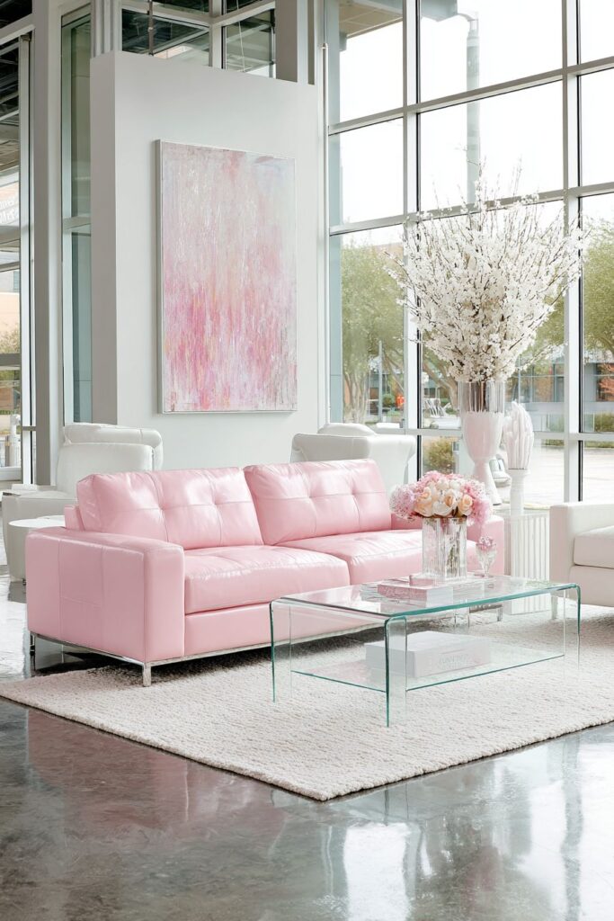 Contemporary Pink with Millennial Pink Leather