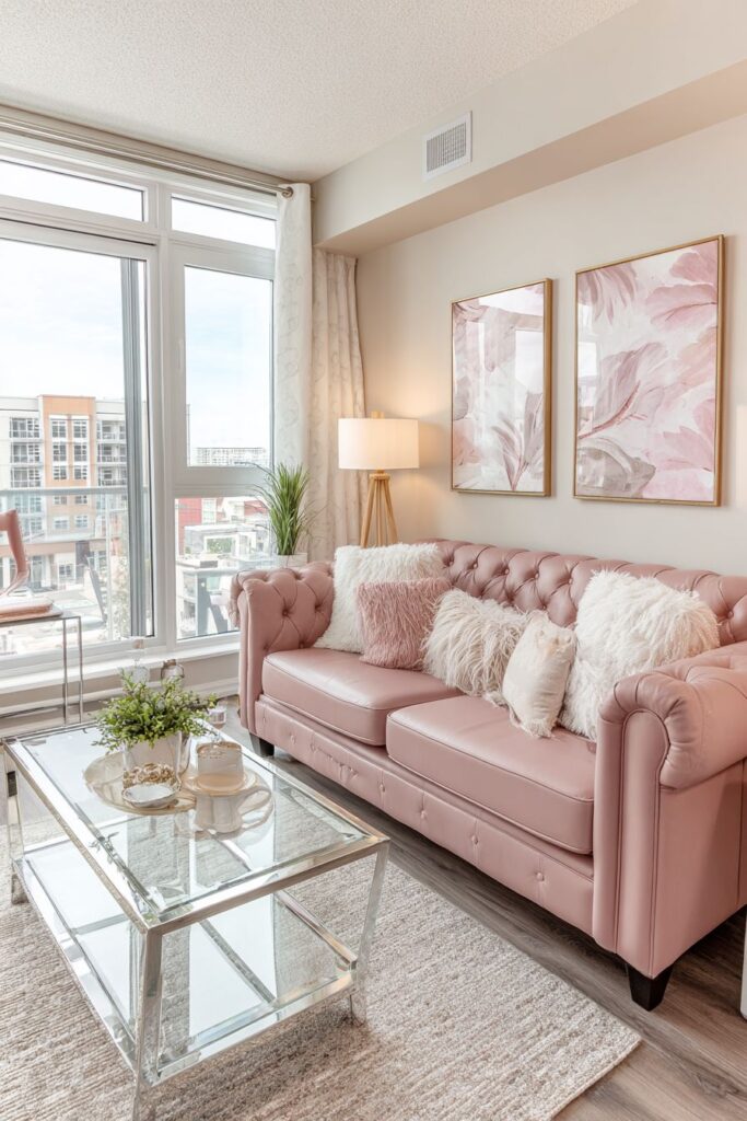 Contemporary Pink with Millennial Pink Leather