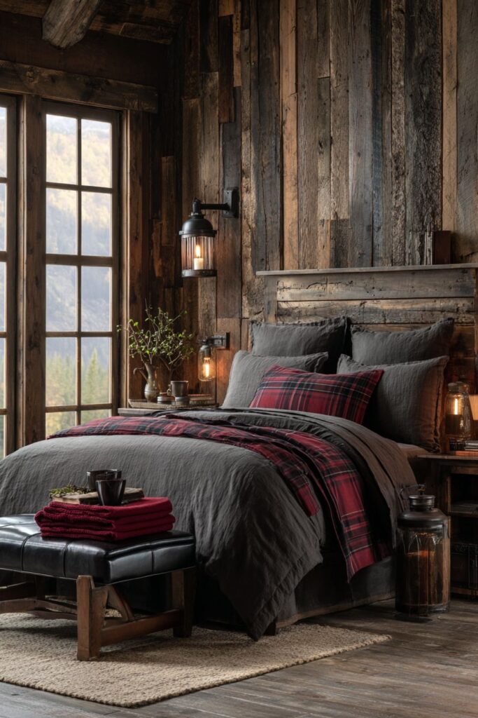 Rustic Masculine Warmth with Reclaimed Wood