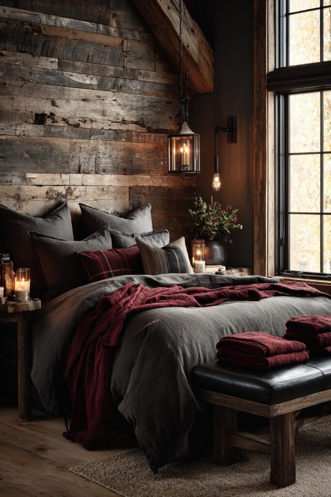 Rustic Masculine Warmth with Reclaimed Wood