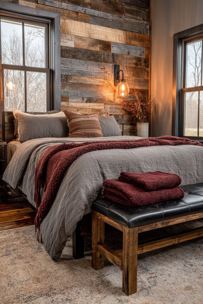 Rustic Masculine Warmth with Reclaimed Wood