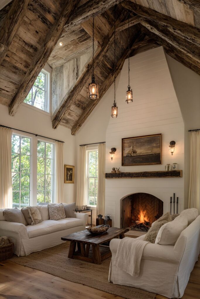 Farmhouse Authenticity with Reclaimed Wood Character