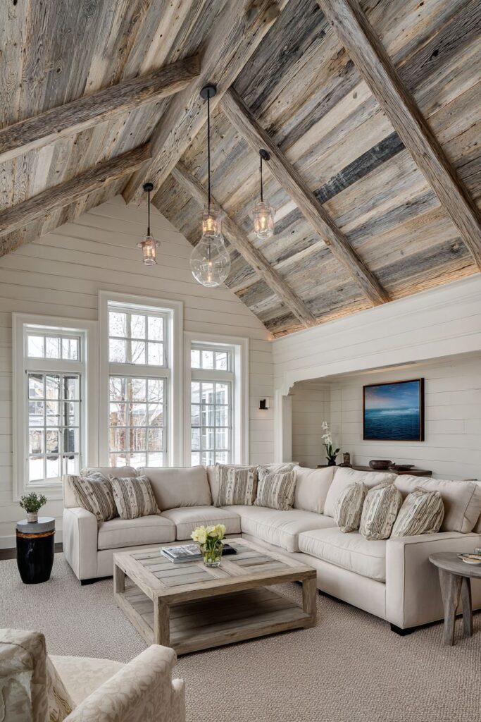 Farmhouse Authenticity with Reclaimed Wood Character