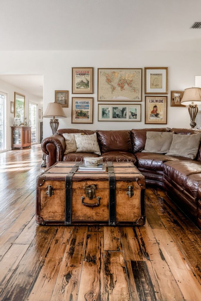 Steamer Trunk Coffee Table Character