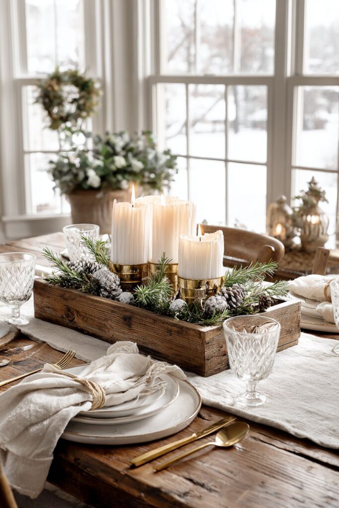 Elegant Winter Dining Table