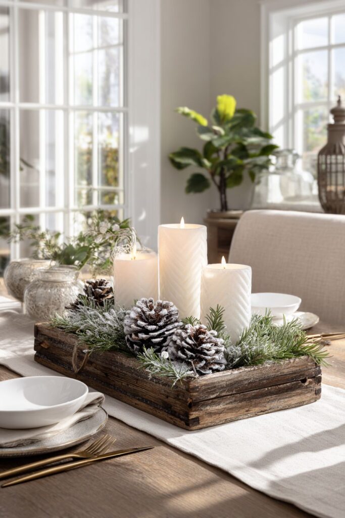 Elegant Winter Dining Table