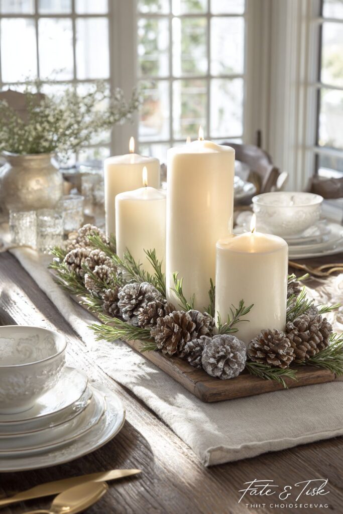 Elegant Winter Dining Table