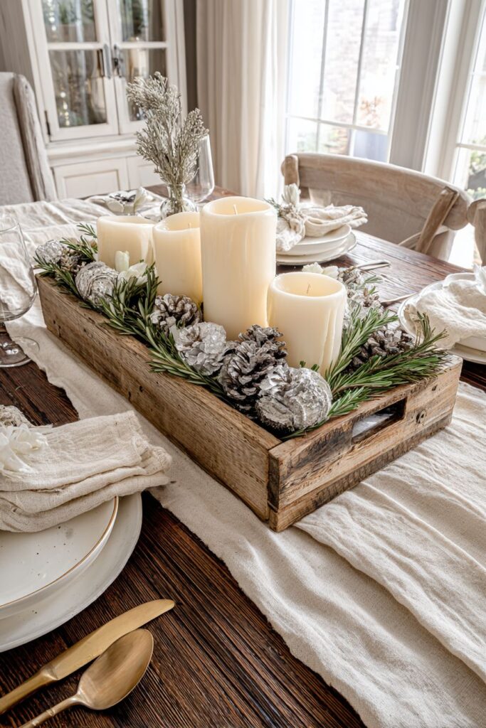 Elegant Winter Dining Table