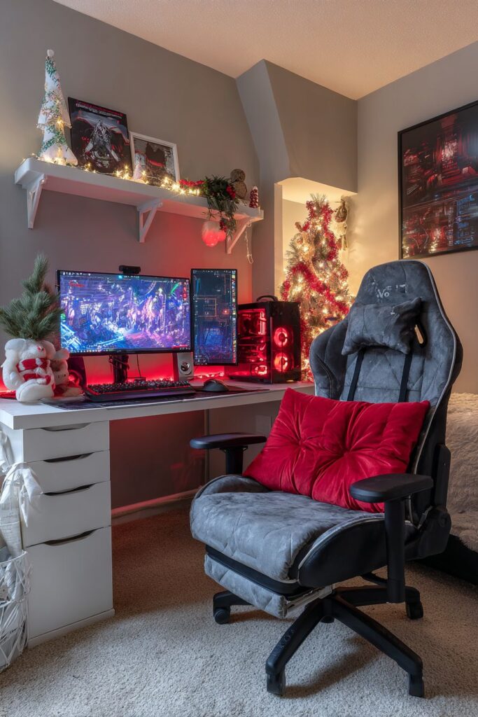 Tech-Savvy Digital Holiday Gaming Zone