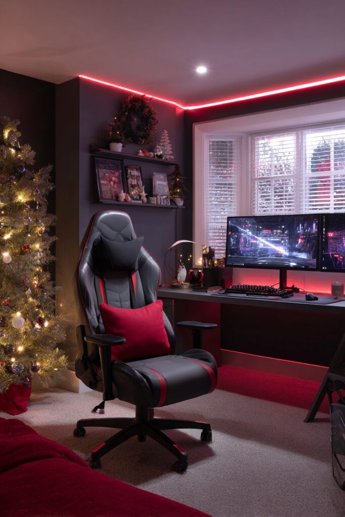 Tech-Savvy Digital Holiday Gaming Zone