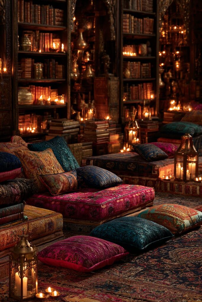 Bohemian Indian Bedroom with Eclectic Cultural Richness