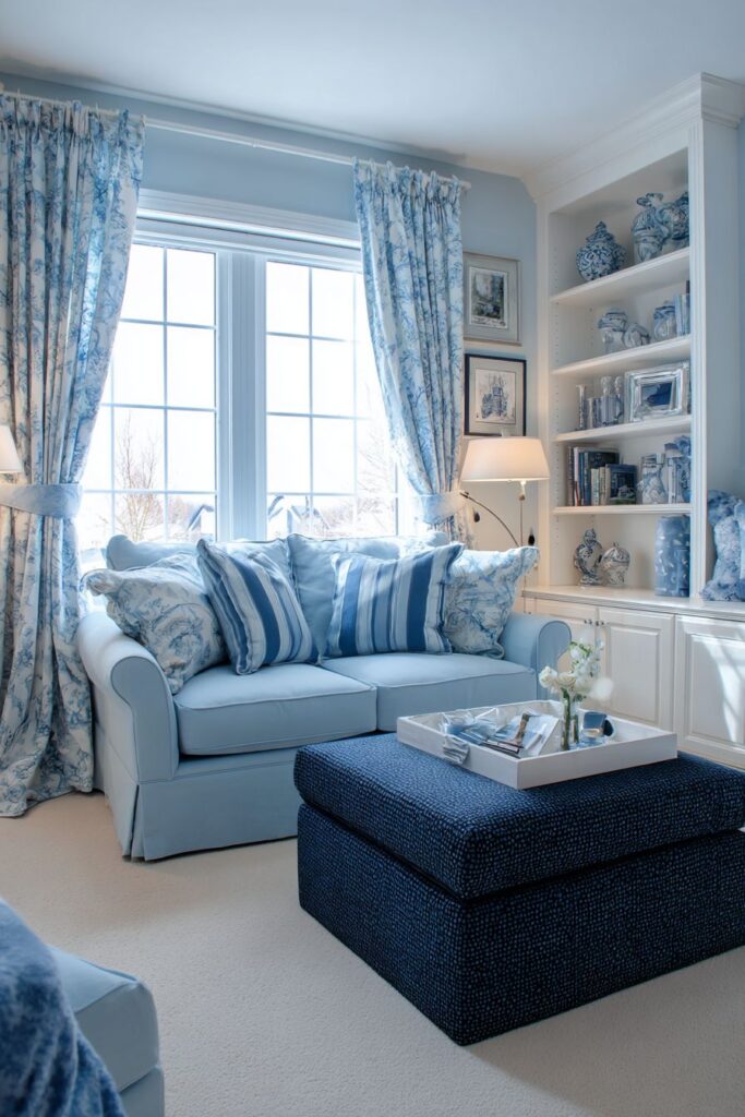 Small Space Solutions: Powder Blue Compact Living