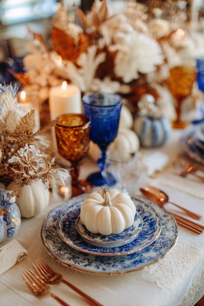 Cobalt Blue Statement Serving