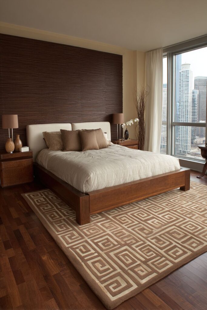 Textured Chocolate Accent Wall