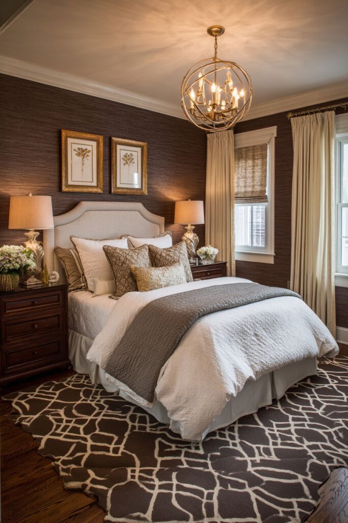 Textured Chocolate Accent Wall