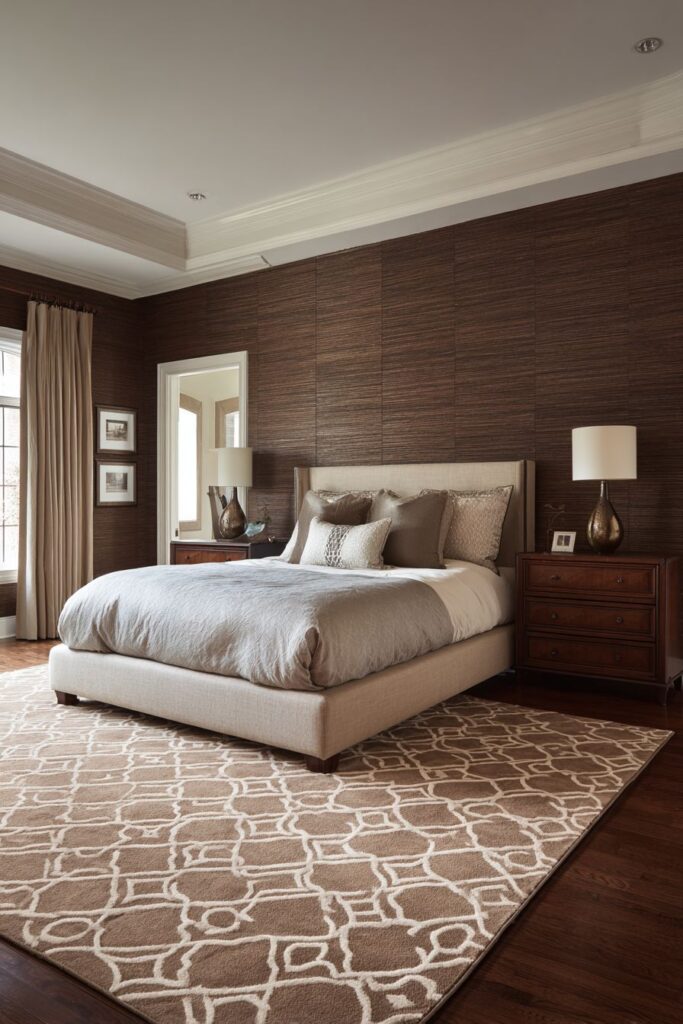 Textured Chocolate Accent Wall