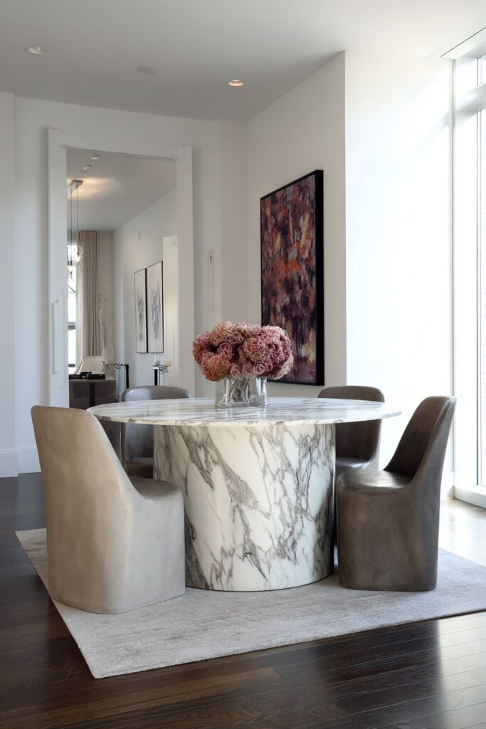 Circular Marble Minimalism