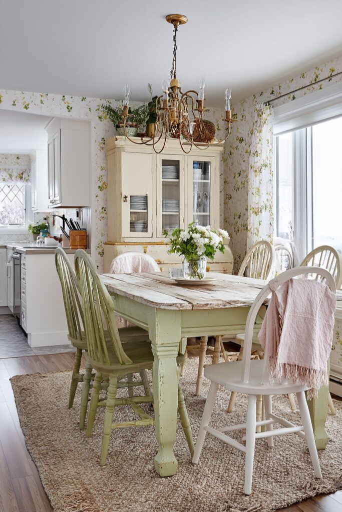 Painted Trestle Table Elegance