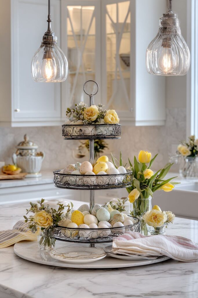 Sophisticated Tiered Island Display
