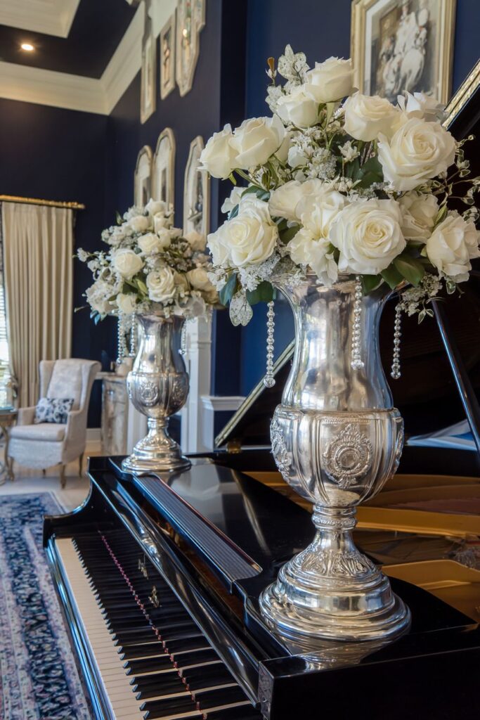 Symmetrical Topiary Tree Elegance