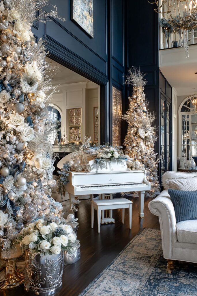 Symmetrical Topiary Tree Elegance