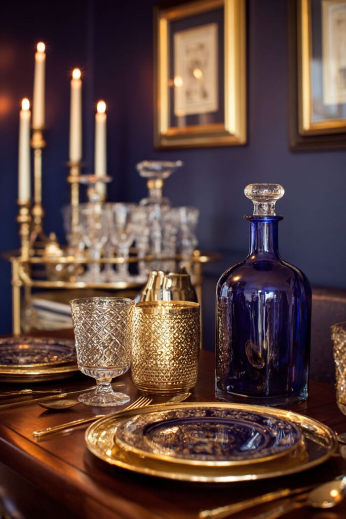 Sophisticated Navy and Gold Color Combination