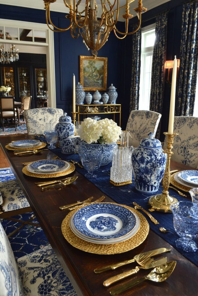 Sophisticated Navy and Gold Color Combination