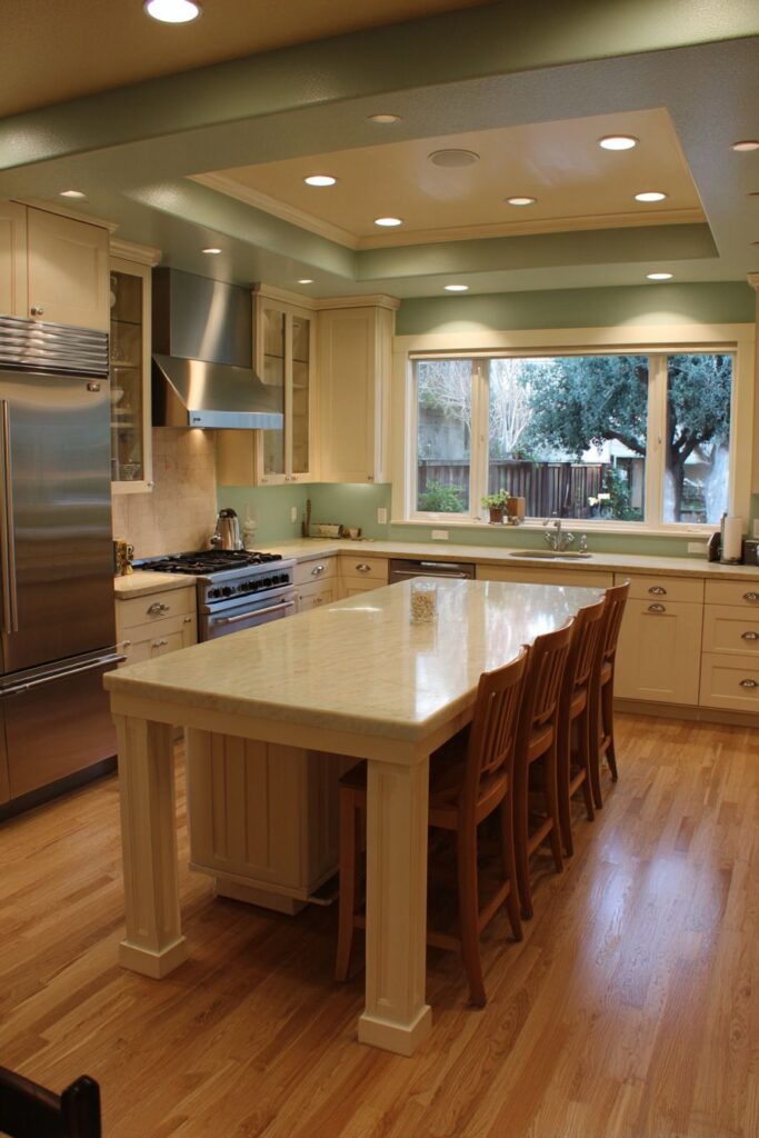 Sage Walls with Cream Cabinet Serenity