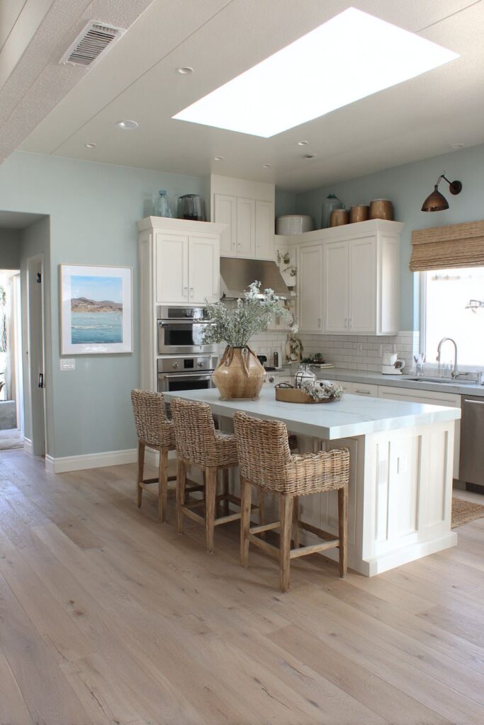 Sage Walls with Cream Cabinet Serenity