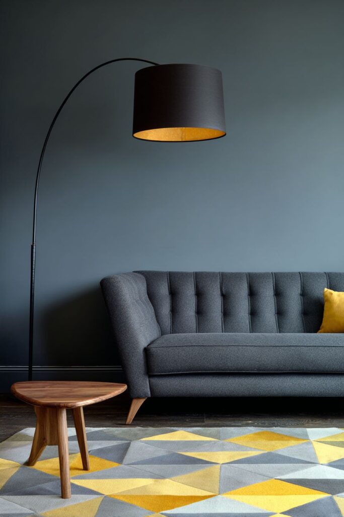 Mid-Century Modern Icon in Slate Grey