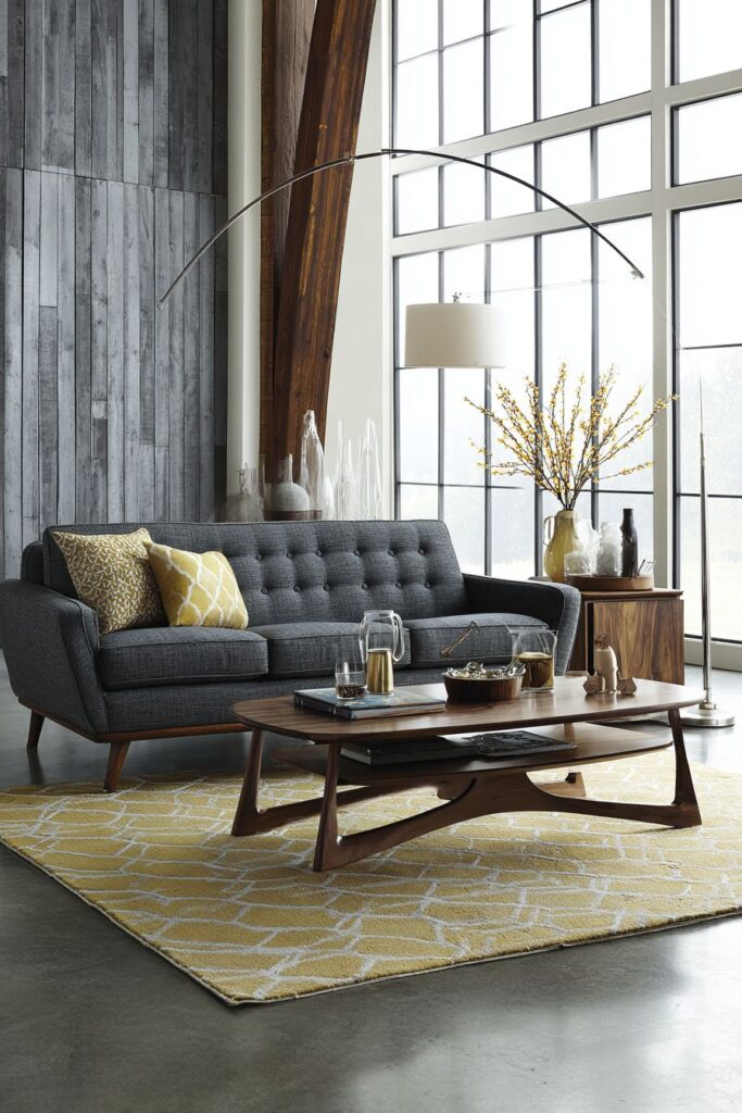 Mid-Century Modern Icon in Slate Grey