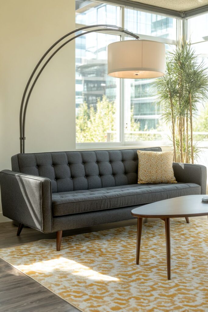 Mid-Century Modern Icon in Slate Grey