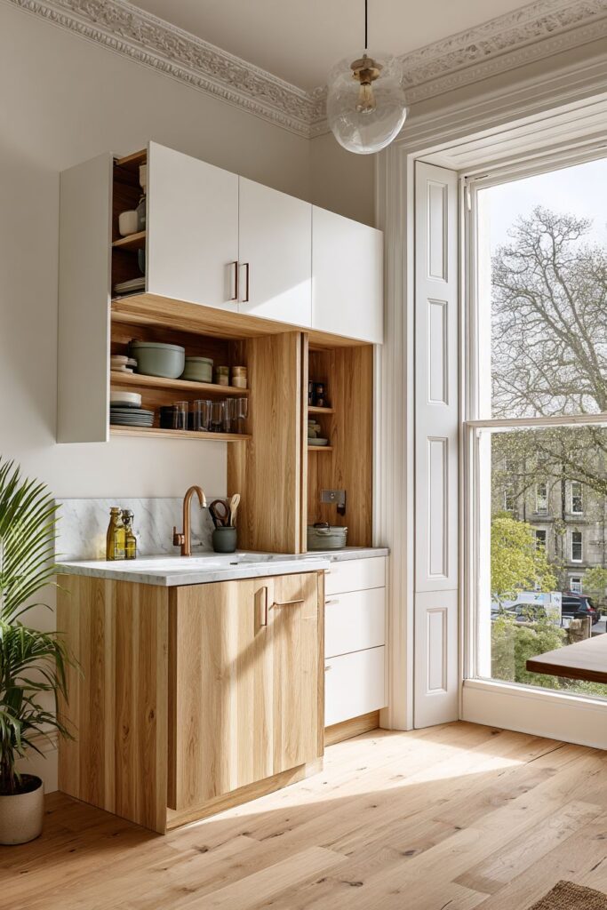 Compact Urban Living with Vertical Storage Solutions